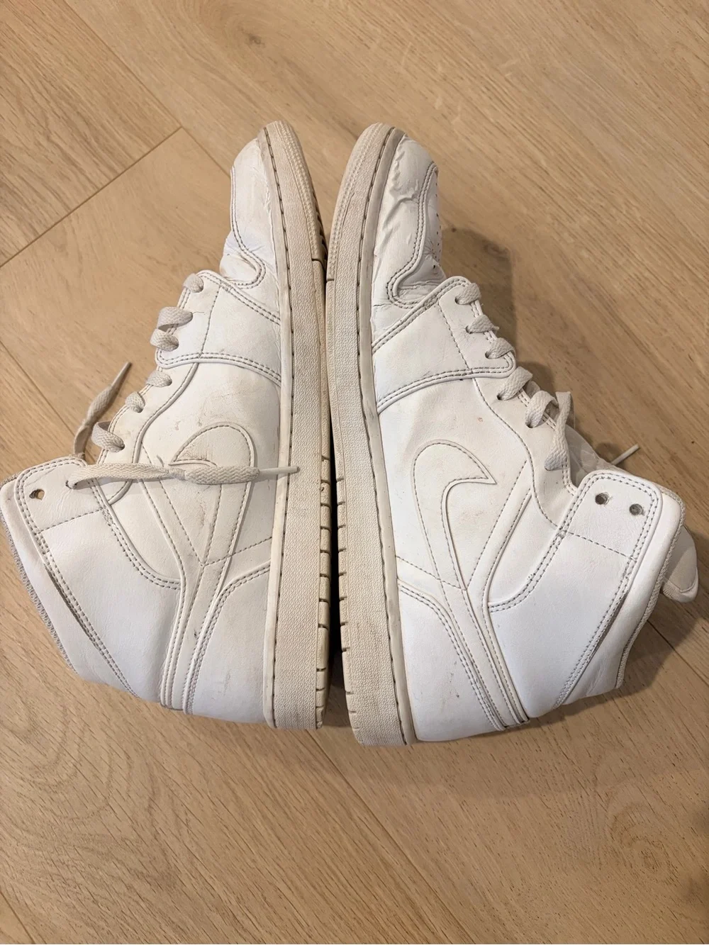 Classic White High-Top Men's Sneakers